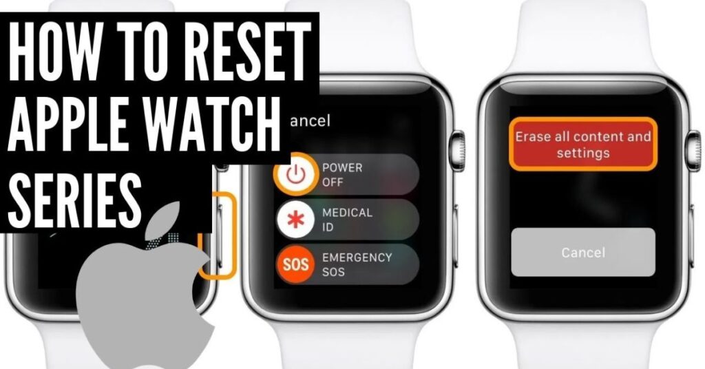 Apple Watch on charger ready for how to reset Apple Watch process