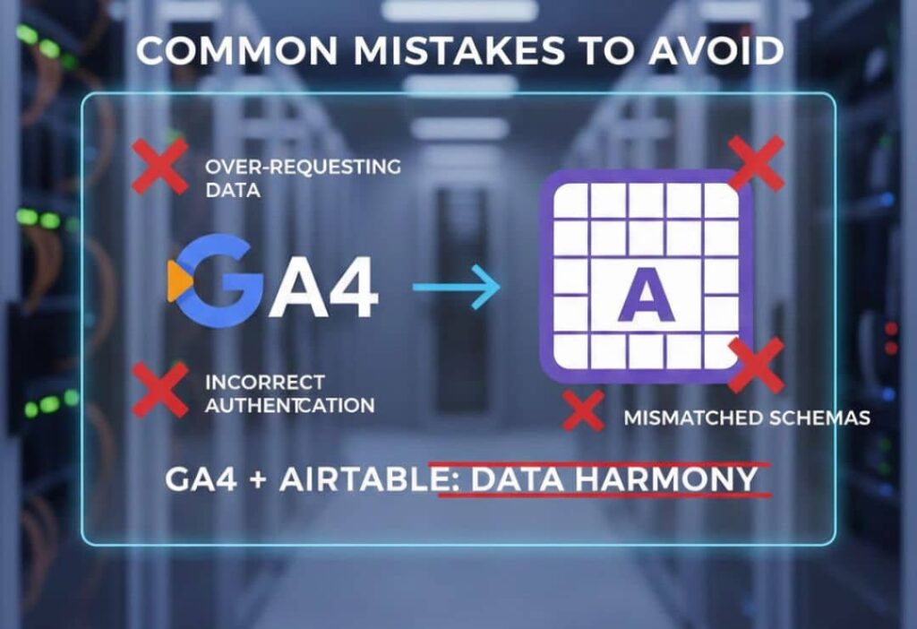 Common Mistakes to Avoid When Connecting GA4 to Airtable