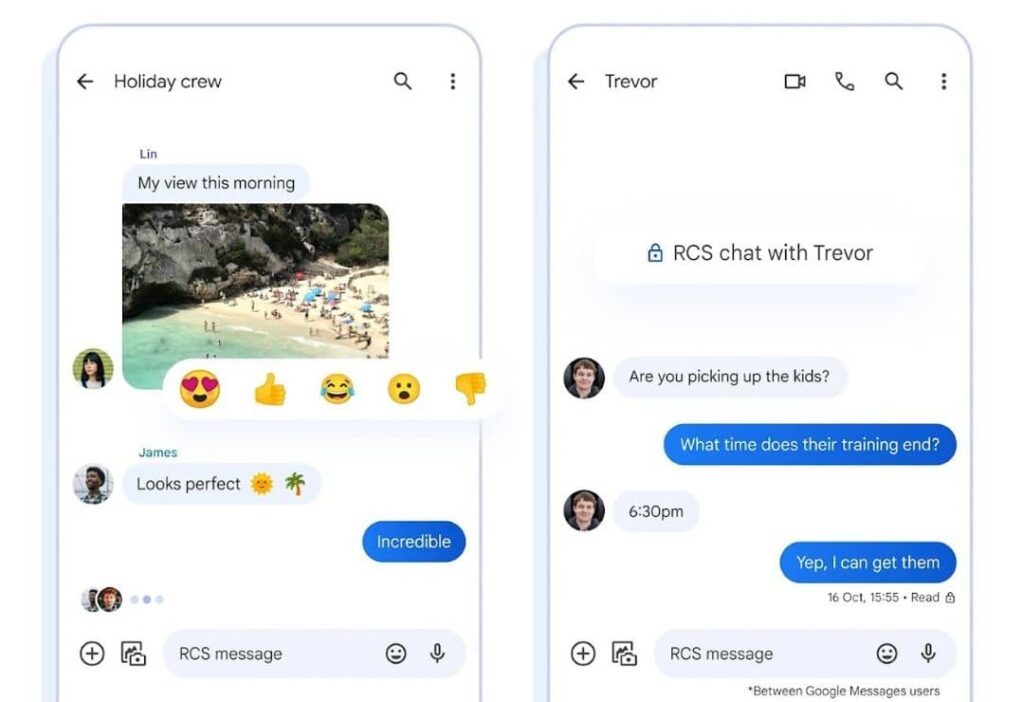 Google Messages RCS Chat Update