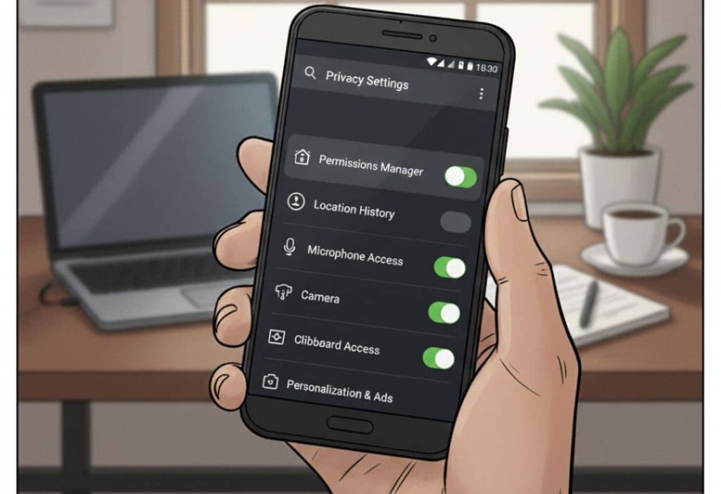 Privacy Settings on Android Phone