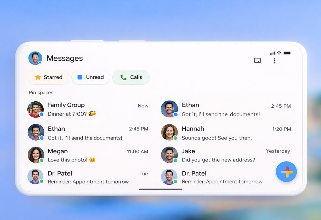 Google Messages App Design Update