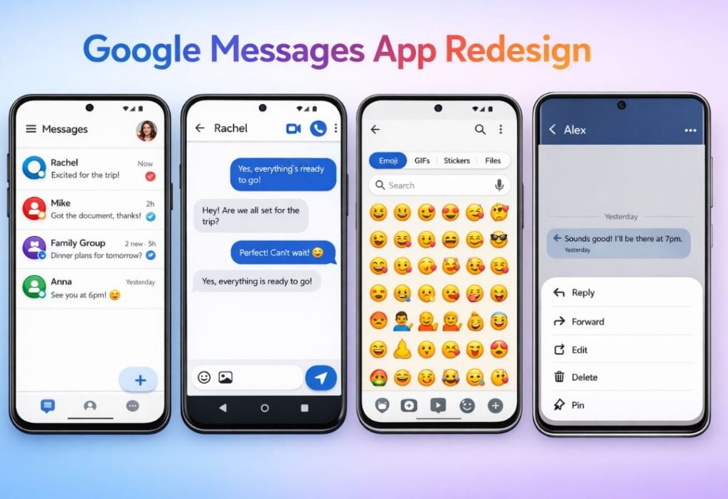Google Messages App Design Update on Android & Samsung: What’s New